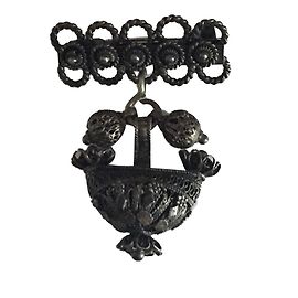 Autre Marque Broche de filigrana de plata Plata