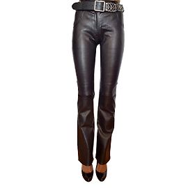 pantalon cuir JITROIS Noir