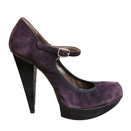 Escarpins Marni en velours violet 38.5 Violet