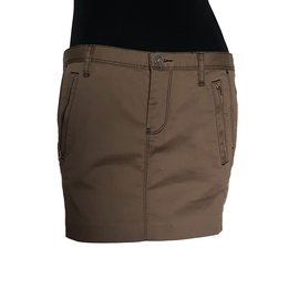 Jupe Diesel Marron Coton Marron foncé