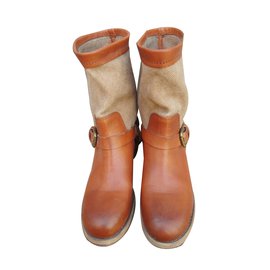 Dolce & Gabbana-Boots-Light brown