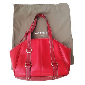 Lancel-Handbag-Red