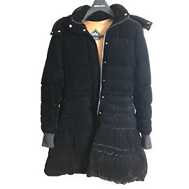 Autre Marque Pyrenex Alexandre Vauthier Velvet Down Jacket Black Black