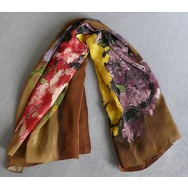 Autre Marque-Foulard reproduction tableau - crêpe de soie NEUF-Multicolore