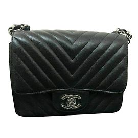Chanel Mini Square Caviar Noir