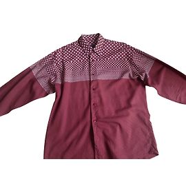 Camicia Kenzo Bordeaux con pois irregolari cotone XL Bordò
