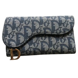 Dior-Brieftasche-Marineblau