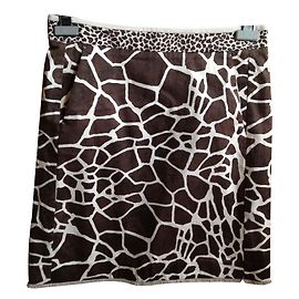 Minifalda Max Mara estampado jirafa marrón oscuro Marrón oscuro