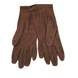 Hermès-Gloves-Brown