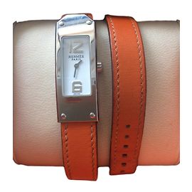 Hermès Relógio KELLY II Laranja