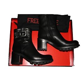 Free Lance Botines Negro