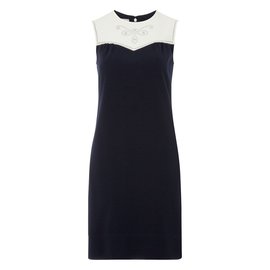 Hobbs Kleid Roh Marineblau
