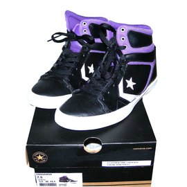 Converse Baskets Noir Violet