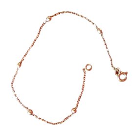 Autre Marque-Bracelet or 18 carat et 5  perles or-Doré