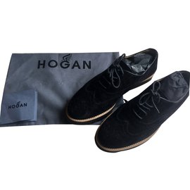 Hogan-derby shoes-Black