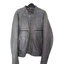 Redskins Lederjacke für Herren Grau XL Grau