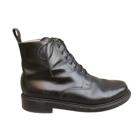 Paraboot Leather Boots Black Black