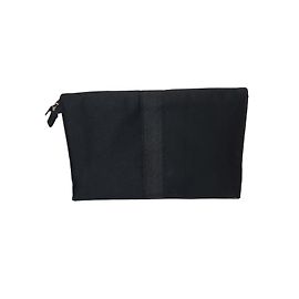 Clutch Yves Saint Laurent em algodão preto com espelho Preto