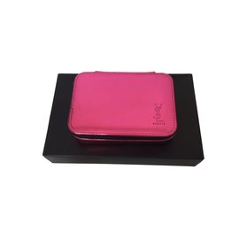 Pochette Vanity Yves Saint Laurent Rose Métallisé Rose
