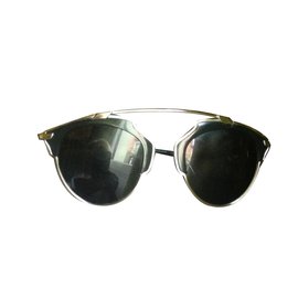 Christian Dior Occhiali DIOR SO REAL neri e argento Nero