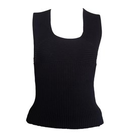 Plein Sud Black Viscose Top Black