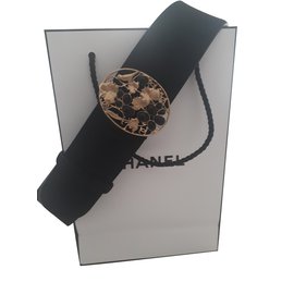 Chanel-Cinturones-Negro
