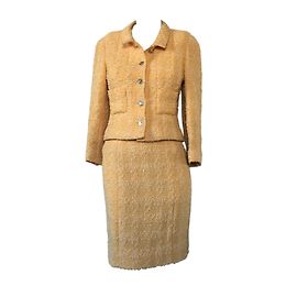 Chanel Falda elegante Melocotón