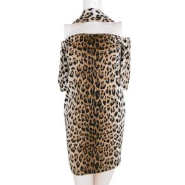 Junko Shimada-Vestido Estampado De Leopardo De Junko Shimada-Estampado de leopardo