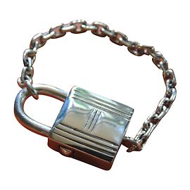 Hermès KEY RING / BAG JEWELERY Silvery