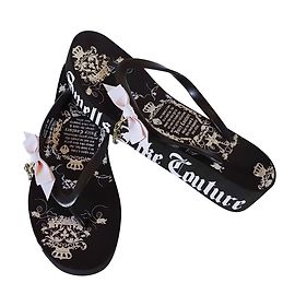 Juicy Couture Flip Flops Dunkelbraun