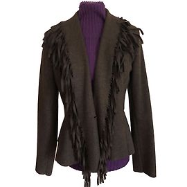 Irié Wolljersey Jacke Dunkelbraun Dunkelbraun