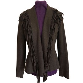 Irié Wool Jersey Jacket Dark Brown Dark brown