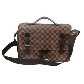 Louis Vuitton-Sac Cartable-Marron