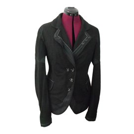 Chaqueta High de algodón negro Negro