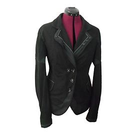 Jaqueta High de algodão preta Preto