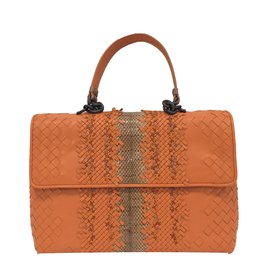 Bottega Veneta-Handbags-Orange