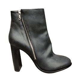 Bottines en cuir noir Rag & Bone Noir