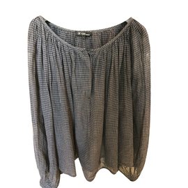 Isabel Marant Etoile Cotton Blouse Grey Grey