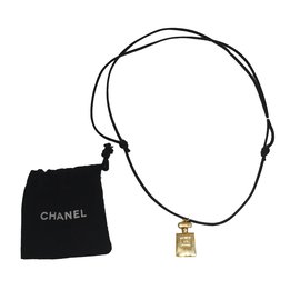 Chanel-Chanel necklace-Black,Golden