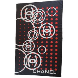 Chanel pareo Nero Bianco Rosso