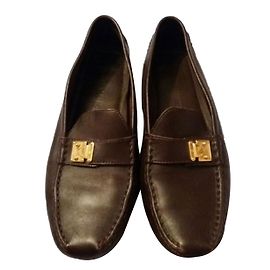 Mocasines Louis Vuitton Lombok de piel marrón Castaño