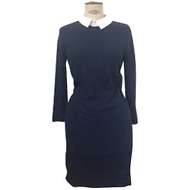 Petit Bateau Vestito Bianco Blu navy