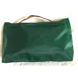 Longchamp-Pliage-Verde,Castanho escuro