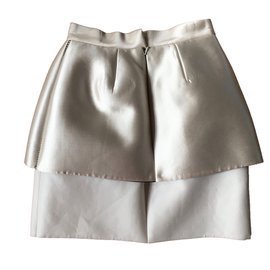 Balenciaga-Skirt-Cream