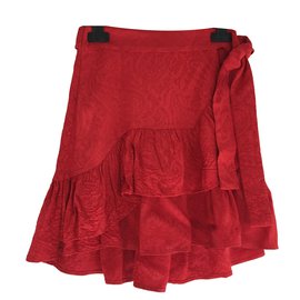 Maje-Skirt-Red