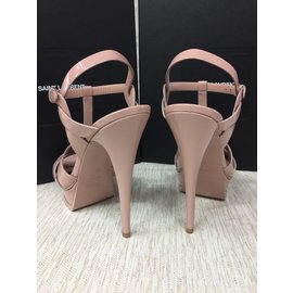 Saint Laurent-Tribute Sandals-Beige