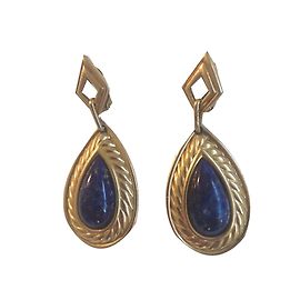 Orecchini Lanvin con Pietra Blu Blu