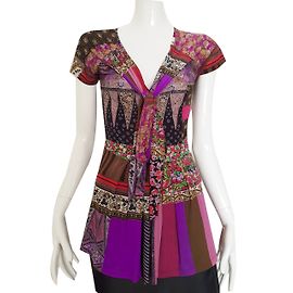 Top multicolore Etro avec nœud Multicolore