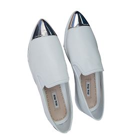 Miu Miu mocassini Bianco