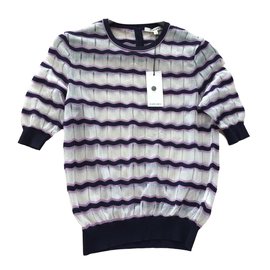 Pull Carven à Rayures en Viscose Autre